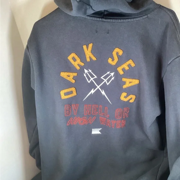 Dark Sea’s Division Men’s Navy Blue Hoodie. Size Medium - Picture 4 of 5